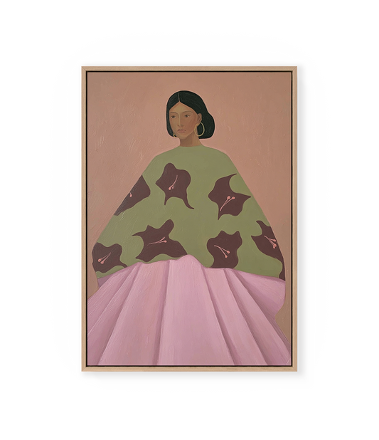 Woman Calm Surrounded