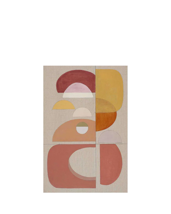 Abstract Shapes | Framed Canvas Art Print